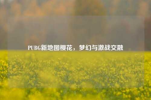 PUBG新地图樱花，梦幻与激战交融