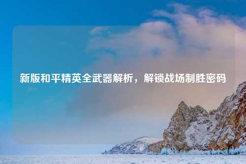 新版和平精英全武器解析,解锁战场制胜密码