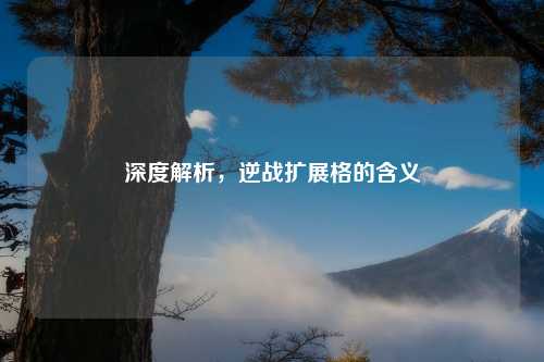 深度解析,逆战扩展格的含义