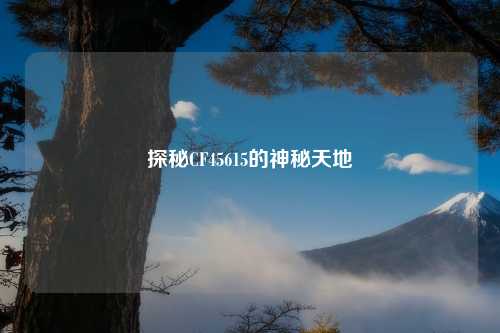 探秘CF45615的神秘天地