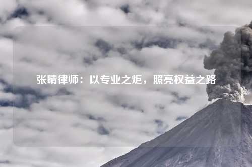 张晴律师：以专业之炬，照亮权益之路