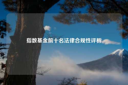 指数基金前十名法律合规性评析