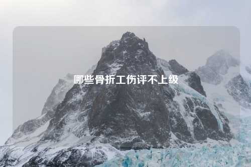 哪些骨折工伤评不上级